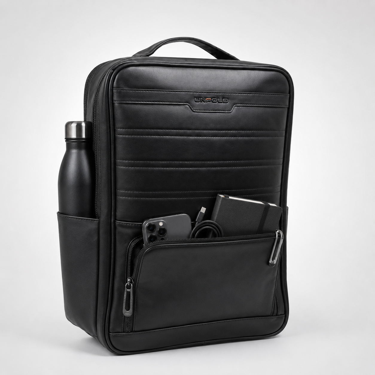 UNFOLD Premium Business Backpack - slim waterproof laptop bag