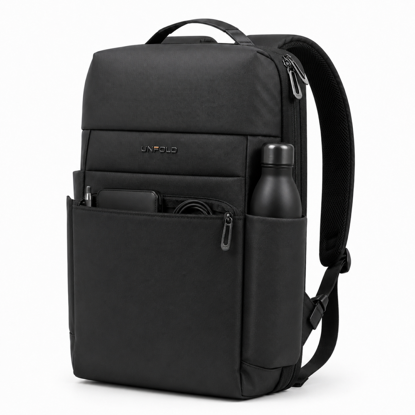UNFOLD Premium Laptop Backpack with rain cover and trolley strap