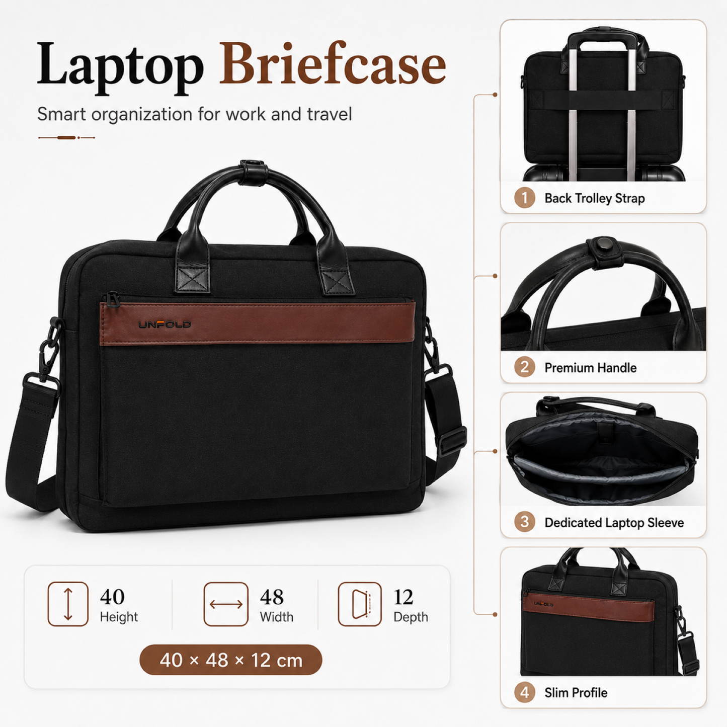 UNFOLD Executive Laptop Messenger Bag - view 9